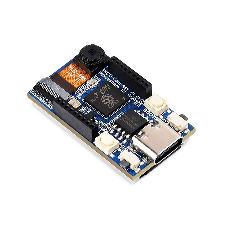RP2040 Microcontroller Camera Development Board, Onboard HM01B0 Grayscale Camera And 1.14inch IPS LCD Display