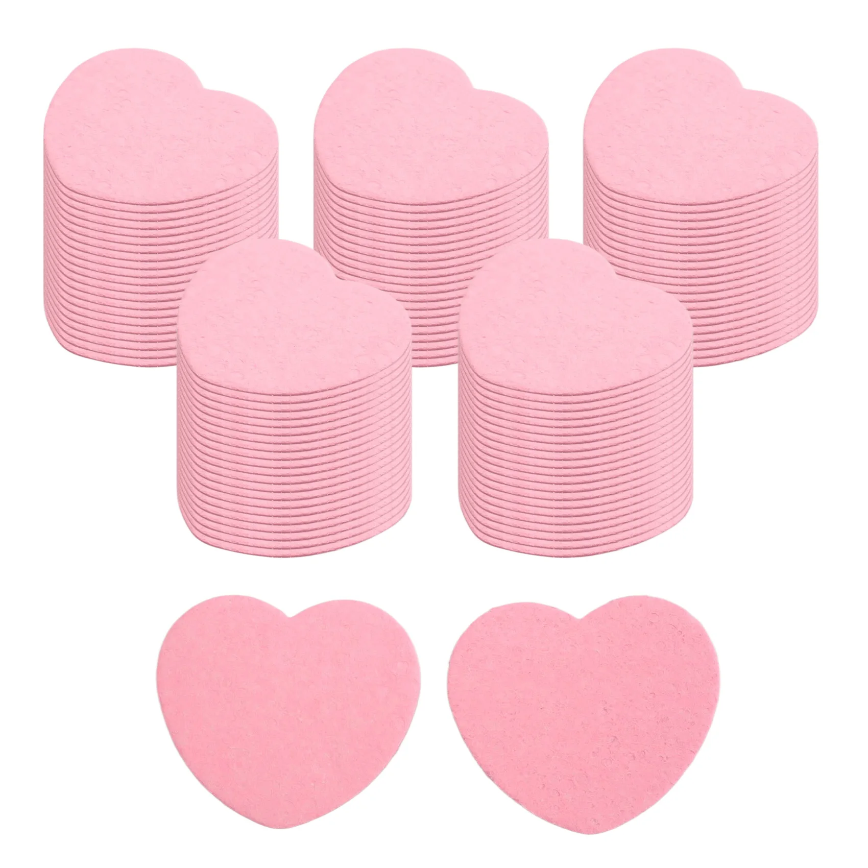 [NEW] 100 Count Compressed Sponges Heart Shape Face Sponges for Cleansing Natural Cleansing Sponges Pads