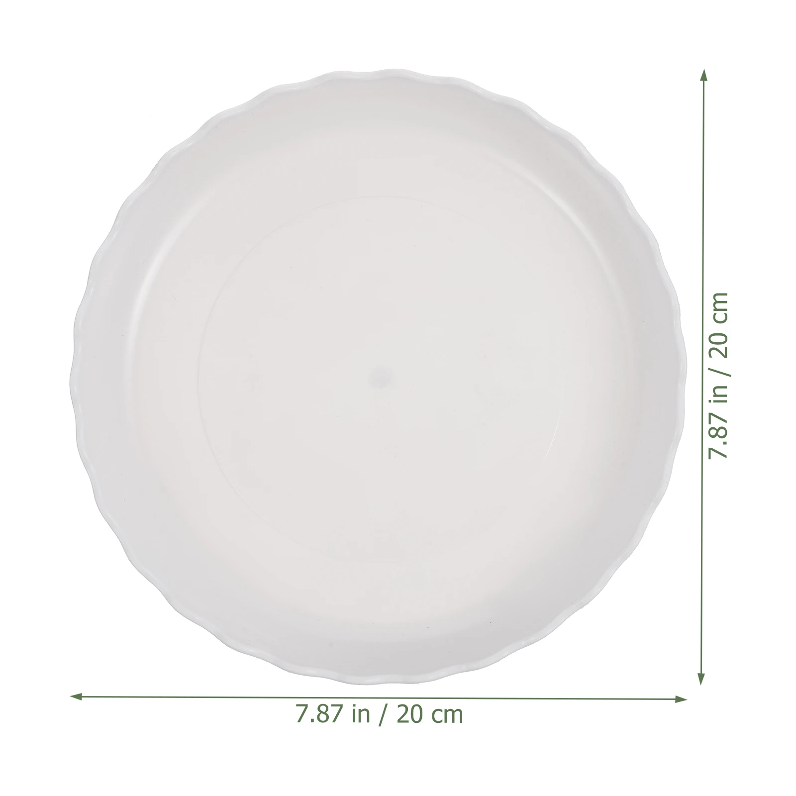 

10pcs Round Plant Saucers Thickened Pp Drip Trays For Indoor Outdoor Flower Pots Durable Drainage Tray Non-Slip Base For Ceramic