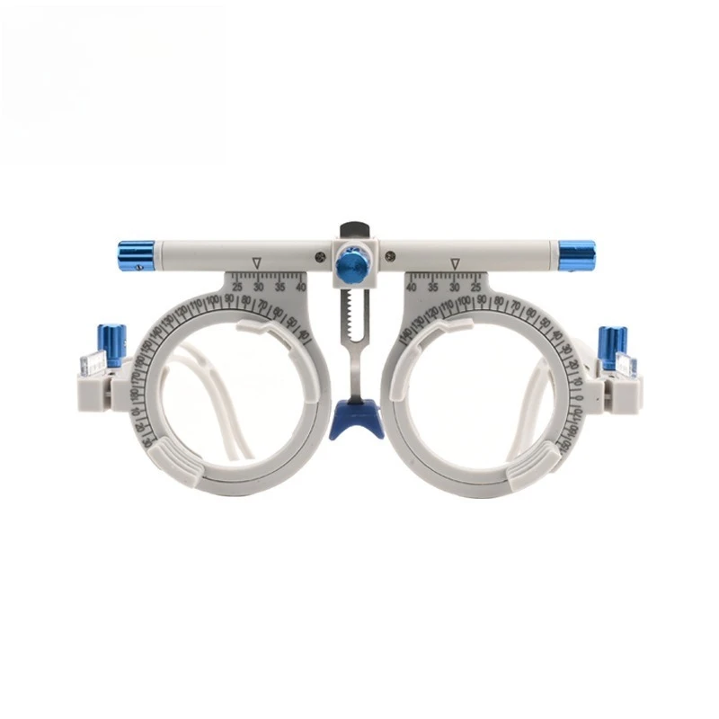 Optometry try-on frame, ultra-light titanium alloy test frame, adjustable pupil distance leg mirror multi-function