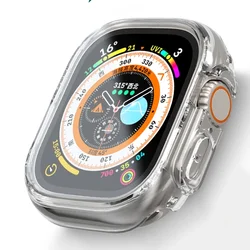 Apple Watch 케이스 용 울트라 49mm 45MM 41MM 44MM 40MM 42MM 투명 커버 화면 보호기 Apple Watch Series 3 4 5 6 SE 7 8
