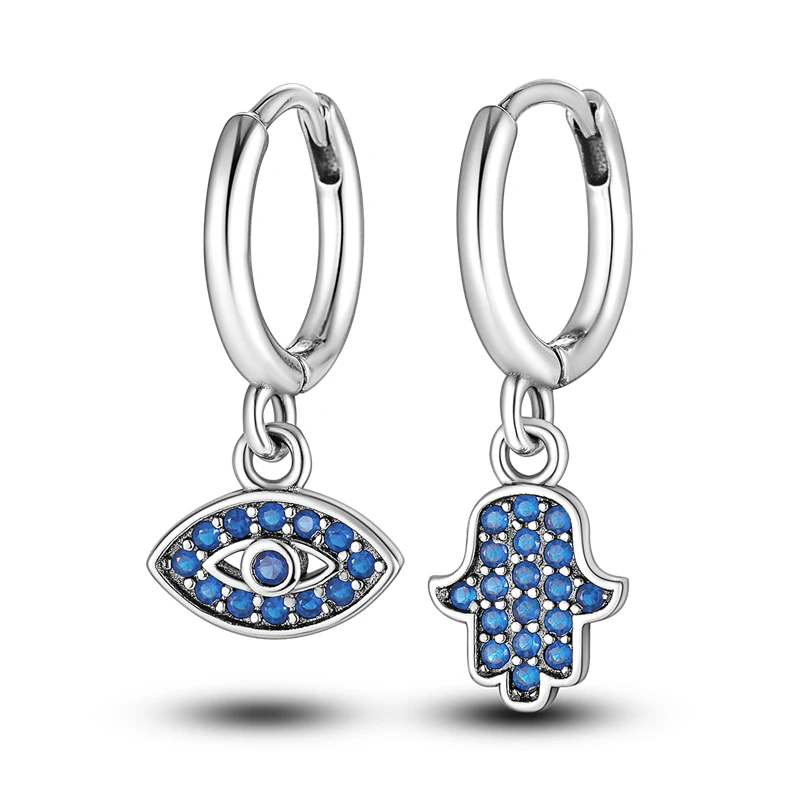 925 Sterling Silver Religious Symbols Series Drop Earrings For Woman Fashion Party Fine Gifts Elegant S925 Jewelry Accessories