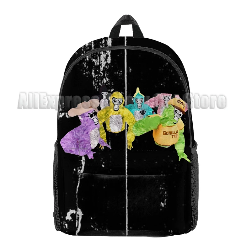 حقيبة ظهر Gorilla Tag Monke ذات سعة كبيرة من Oxford Monkey للكمبيوتر المحمول اللوحي حقيبة كتف للمراهقين حقيبة مدرسية للتخييم والهدايا النسائية #6