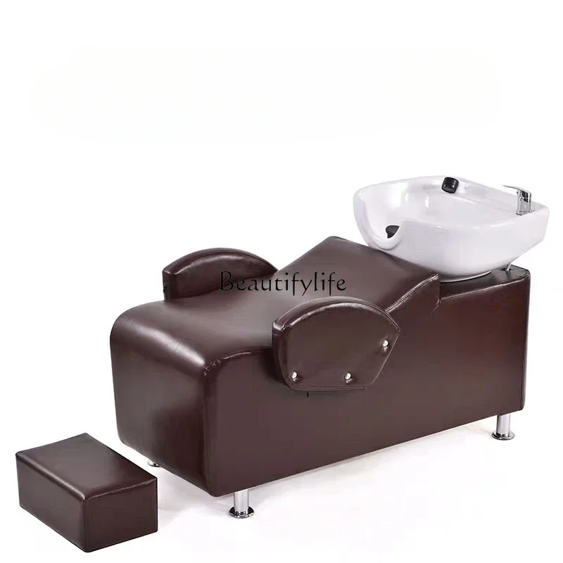 

FG17For Hair Salon Flushing Bed Lying Completely Thai Barber Shop Beauty Salon Shampoo Bed