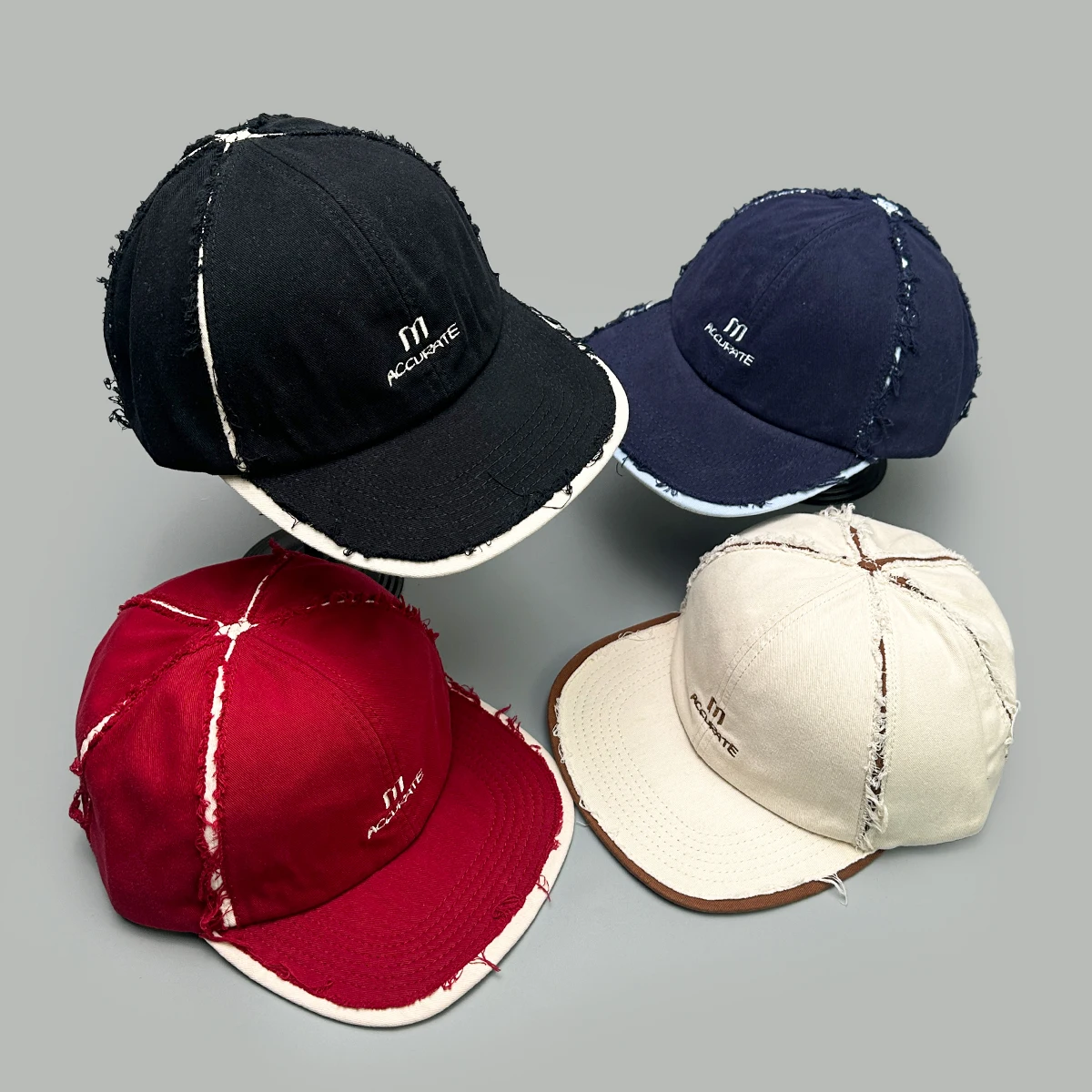 

Korean Retro Embroidered m Letters Baseball Hats New Men Women Sunshade Flat Brim Versatile Street Fashion Outdoor Peaked Caps