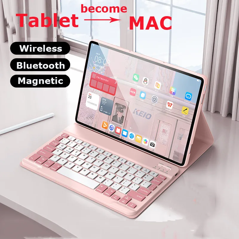 

Чехол с клавиатурой для Huawei Matepad SE 11 2024, 11,5S SE10,4 Pro10,8, съемный чехол с Bluetooth-клавиатурой для Huawei Matepad T10/T10s