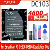 4600mAh KiKiss Battery DC103 For Smartisan R1 DE106 OE106 Revolution One High Capacity Batteries