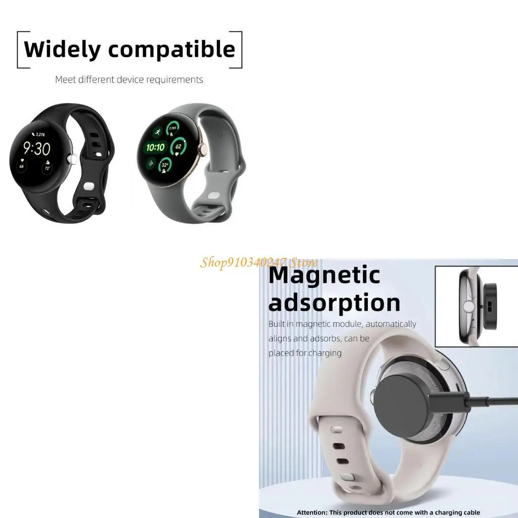 Solución energía del soporte estación carga Q22A para adaptador corriente magnético USB del reloj 3/2