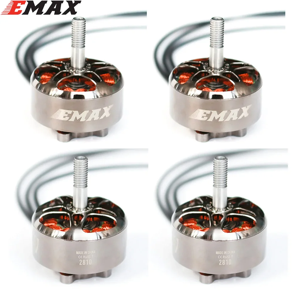 4pcs Emax ECOII 2810 3-6S 950KV 1150KV Brushless Motor for Rc FPV Racing Drone and MultiRotor