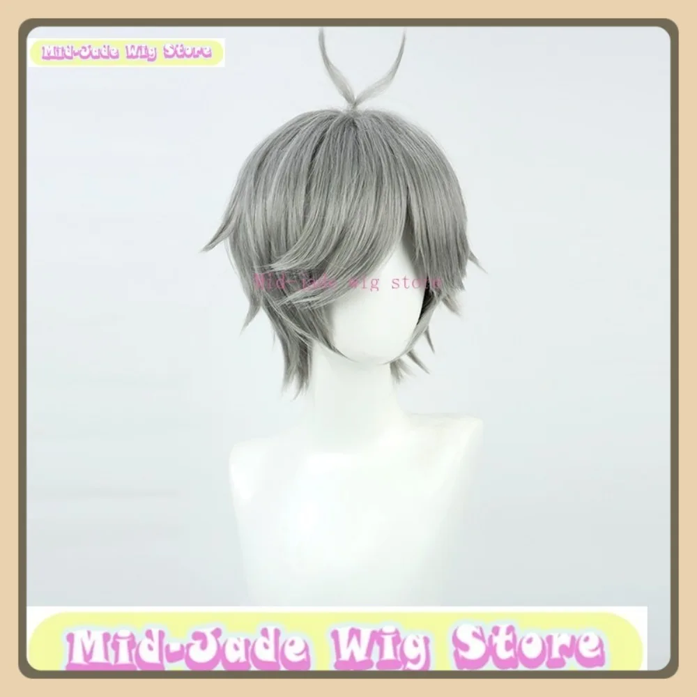 Mid-jade Pruik Winkel Haikyuu Sugawara Koushi Cosplay Pruik Anime Game rollenspel Halloween Party Kostuum Props Synthetisch haar
