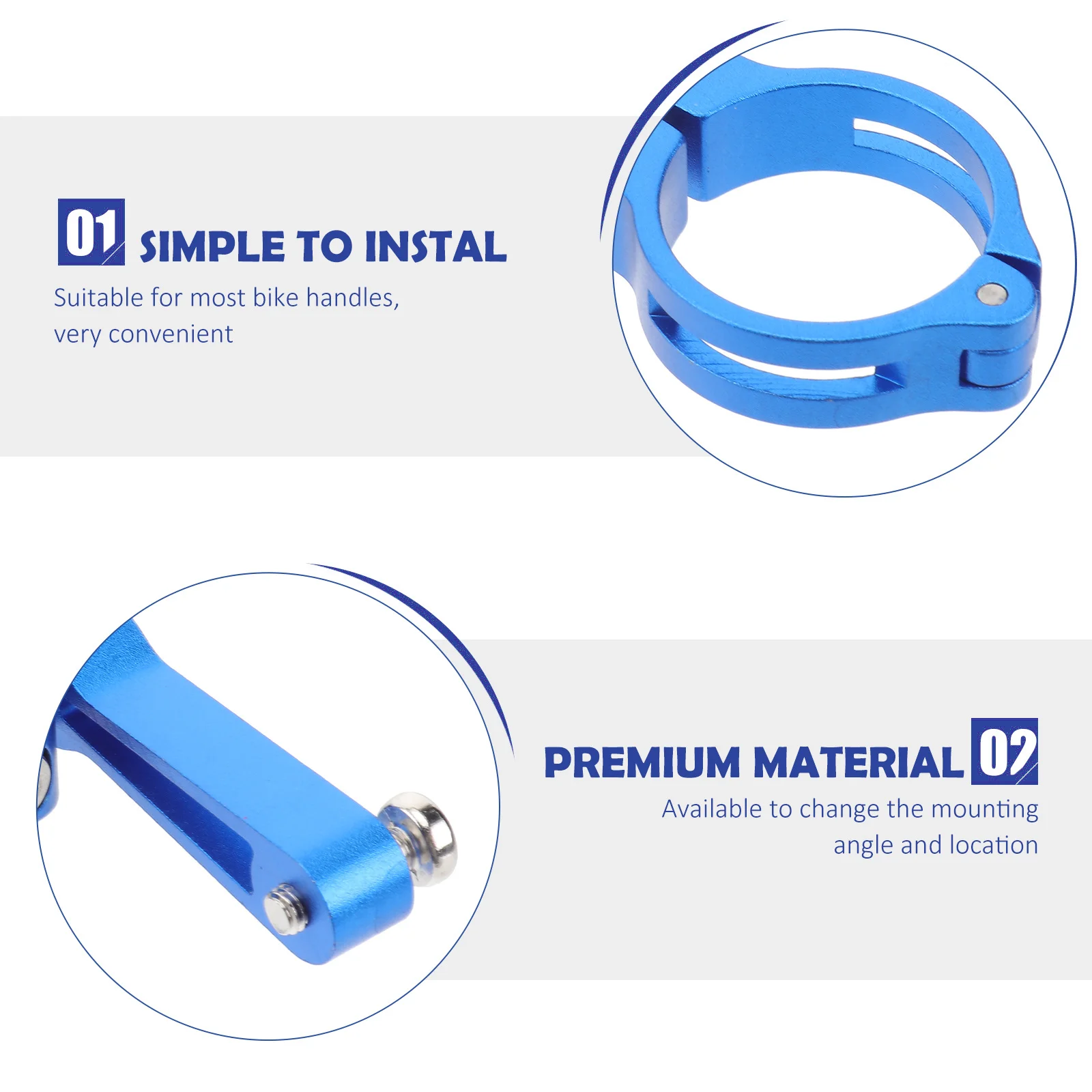 1 Buah Adaptor Penjepit Botol Air Sepeda dari Paduan Aluminium, Dudukan Botol Minum Berputar untuk Kebanyakan Pegangan, Penjepit Rak Botol Minum