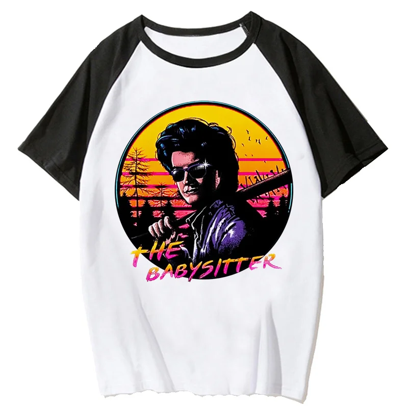 Steve Harrington tshirt crop top women white print tumblr vintage japanese crop top harajuku kawaii