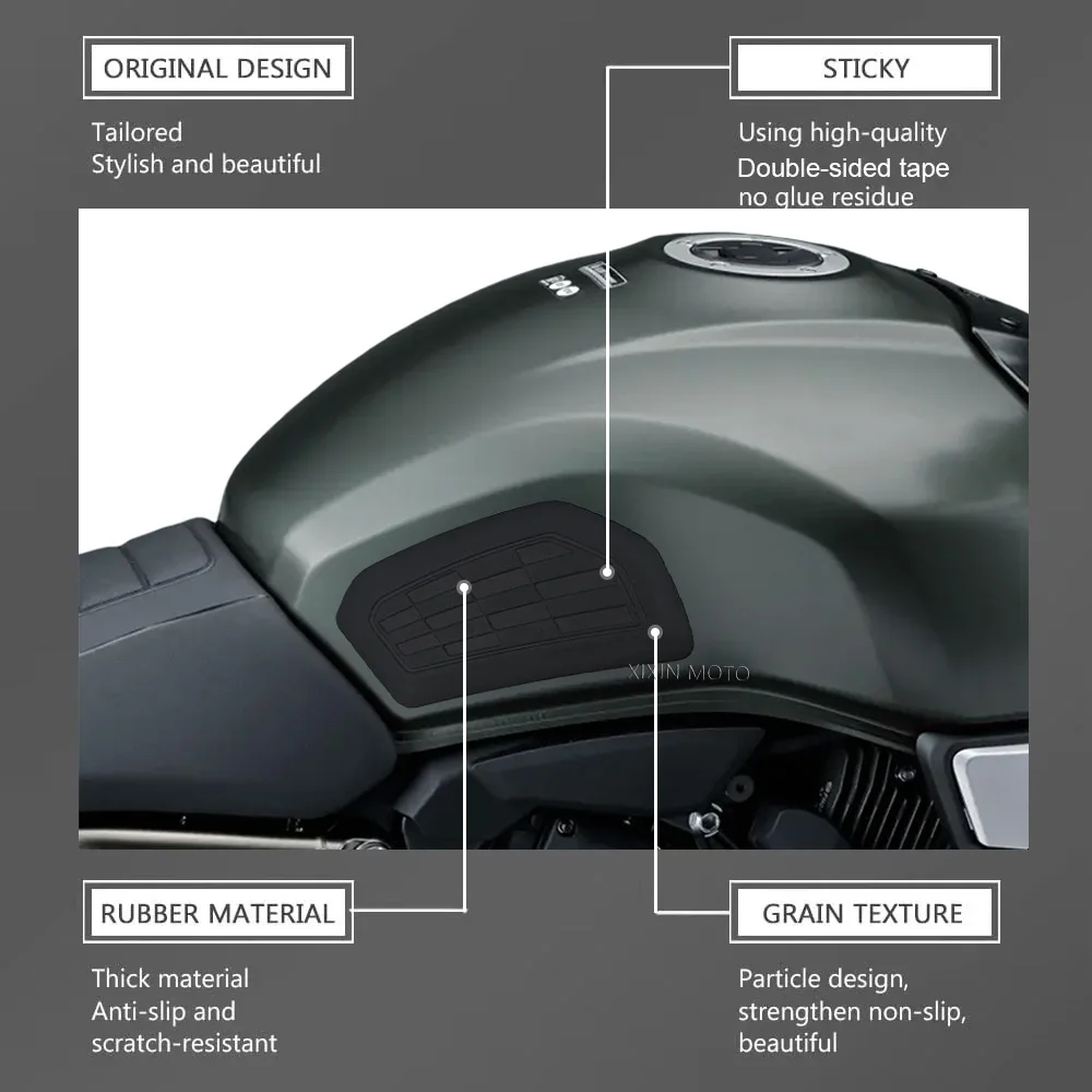 لسوزوكي GSX-8T GSX-8TT GSX 8T gsx 8tt 2025 2026 دراجة نارية عدم الانزلاق الجانب خزان الوقود ملصقات وسادة مقاومة للماء ملصقات