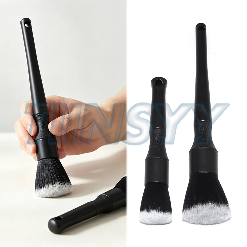 Ultra-Soft Car Detailing Brush Super Soft Auto Interior Detail Brush synthetic boars hair for cars seat leather cleaning