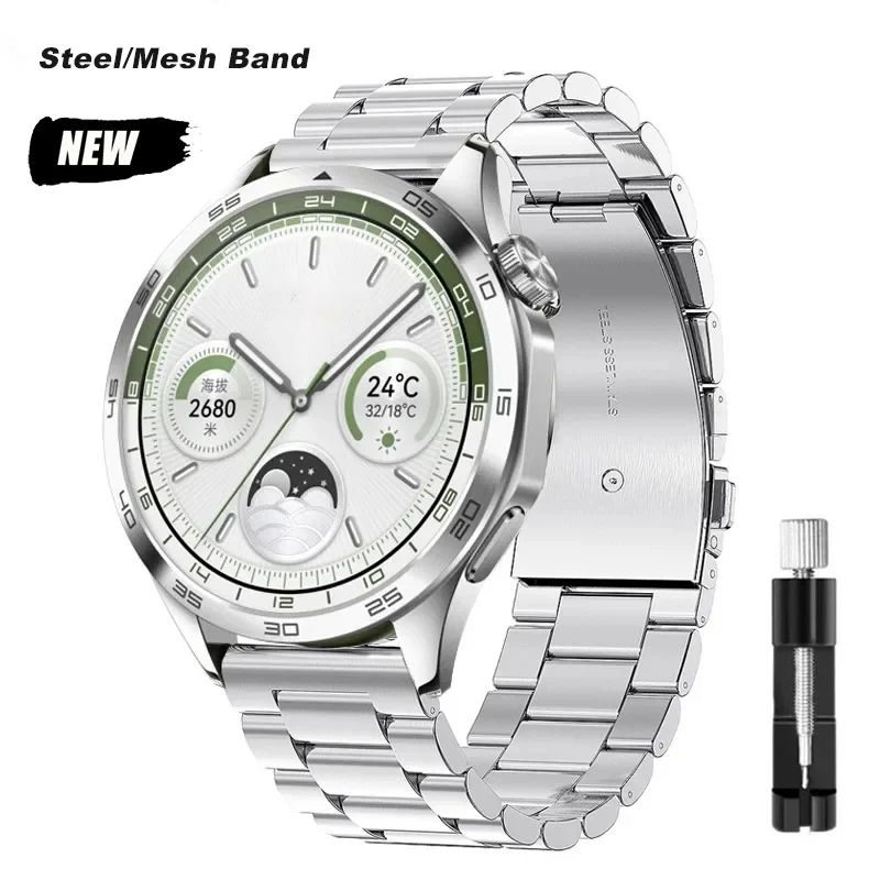 22mm 20mm Metal Strap for Huawei Watch GT3 GT4 46mm 41mm 3 4 Pro SE Amazfit GTS Mini GTR4 Stainless Steel Bracelet Wristband