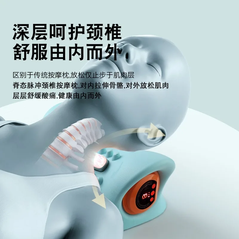 Multifunctional Shoulder and Neck Massager Massage Pillow Portable Household Electric Kneading Neck EMS