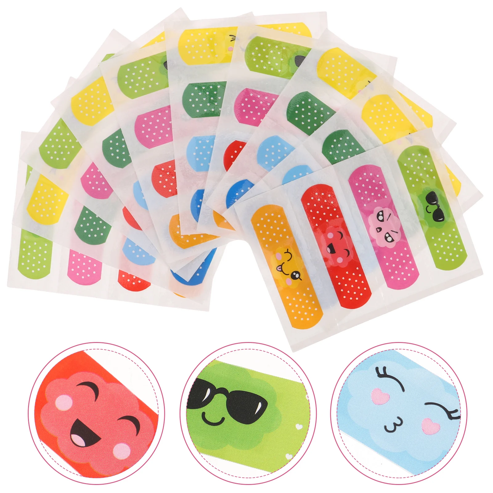 40 Pcs Children's Household Wound Outdoor Accessory Bandage Small Adhesive Bandages Convenient Lovely Strip Daily