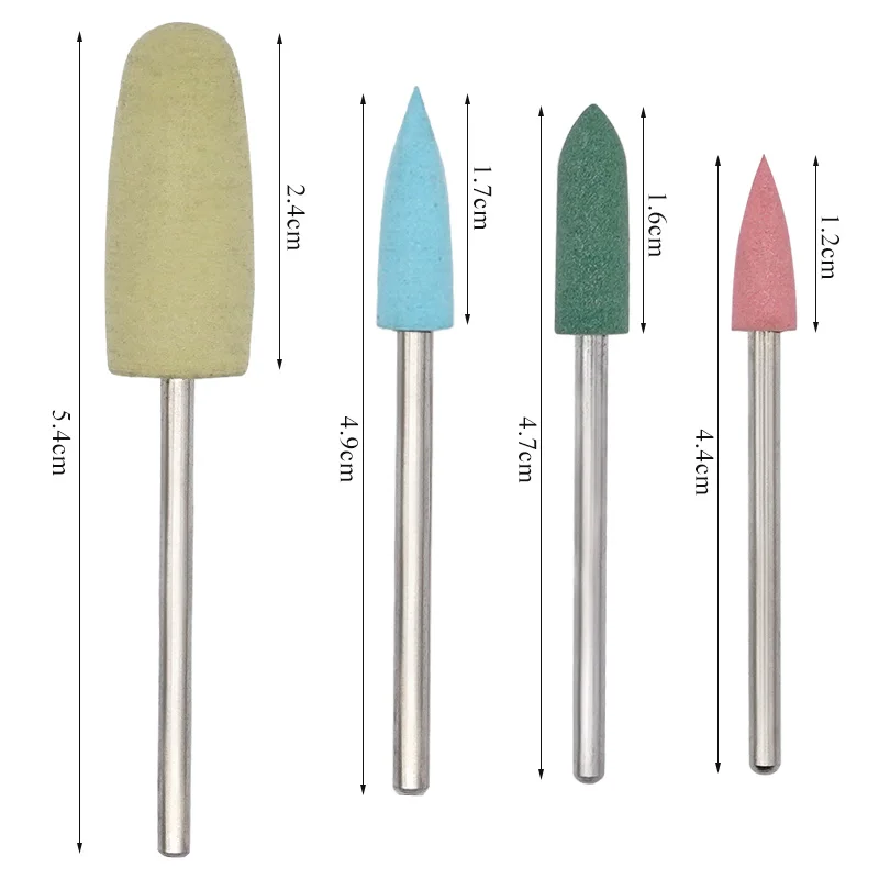 Dental Silicone Rubber Polishers Burs Grinding Heads 2.35mm HP Shank Drill Rotary Dentist Tool Dental Lab Instrument