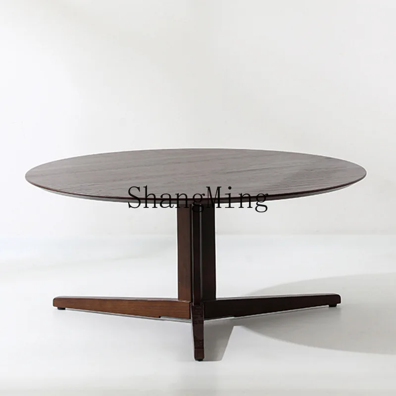 

ZYY simple living room sofa coffee table walnut modern simple wind small edge oak