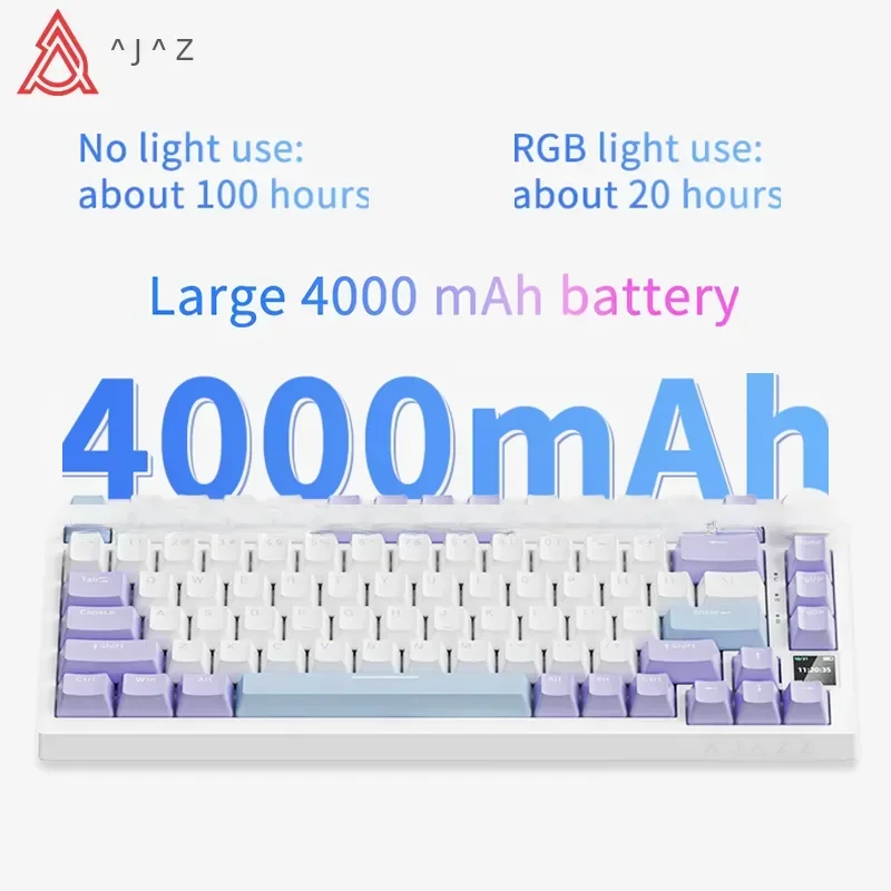 AJAZZ AK820 / AK820Pro Gaming Mechanical Keyboard 75% 82 Keys Wired Single Mode/Wireless Bluetooth Gamer Keyboard for Laptop PC