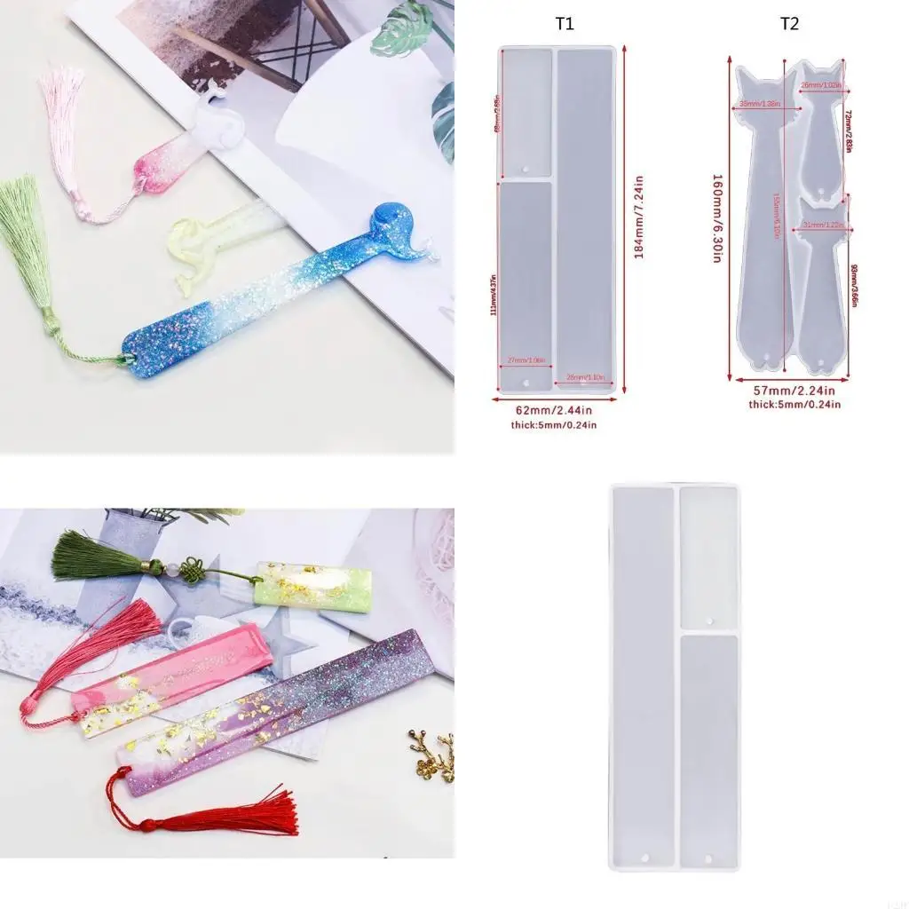 Rectangle Claw Dolphin Silicone Mold DIY Resin Mold Jewelry Pendant Mold for DIY Crafts Making