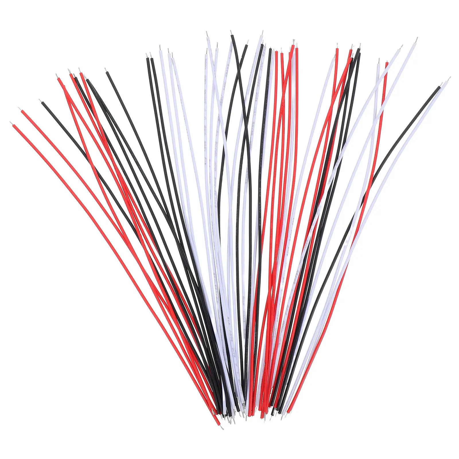 45Pcs Guitar Pickup Wire Shielded Stable Signal Transmission for Electric Guitar Instrument Studio Stage Use Black White Red
