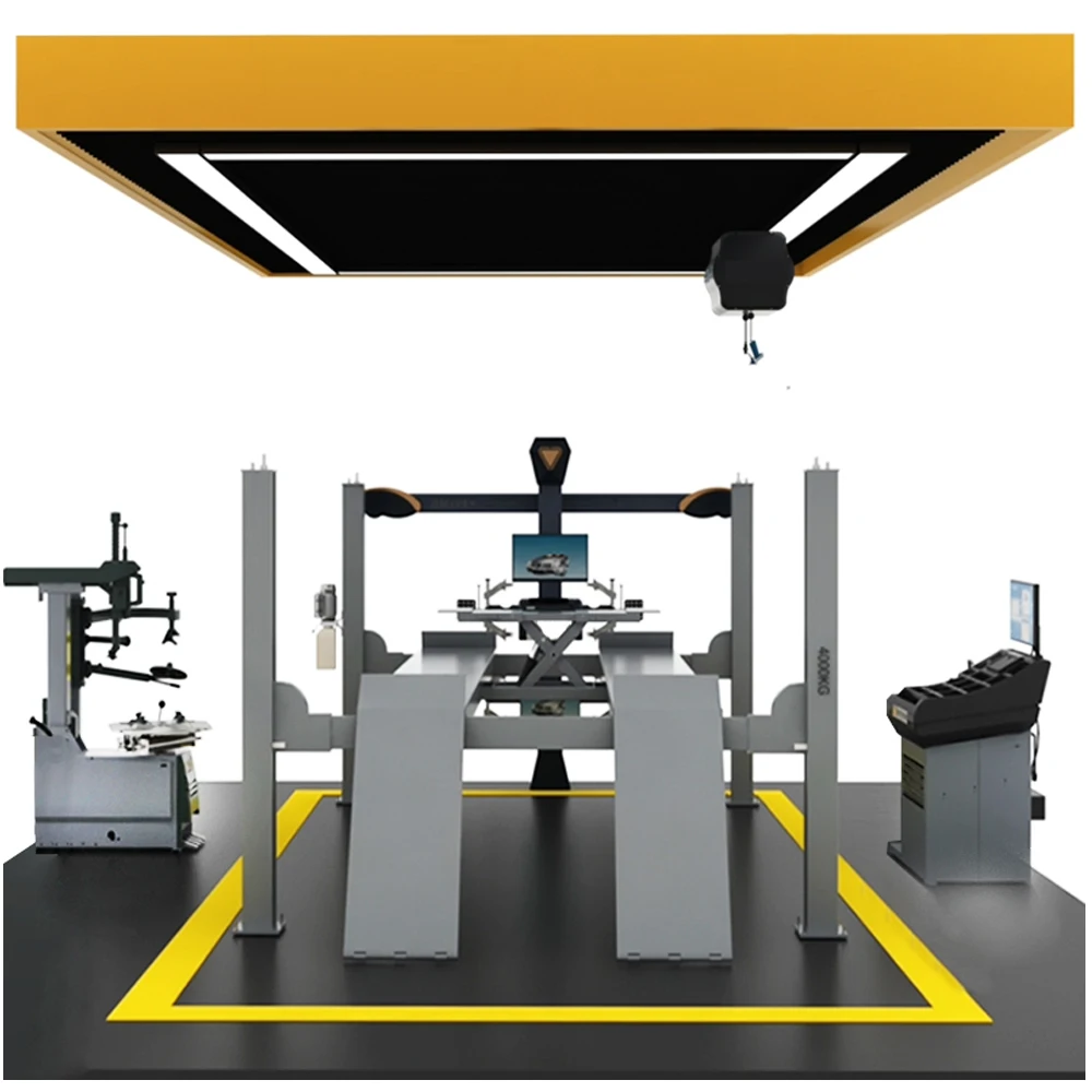Wheel Alignment Machine With Lift Automotive Full Set