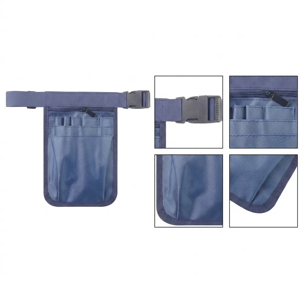 Multi-compartment Pocket Tool Waist Bag 25 X 18 Cm Lightweight Tool Pouch Comfortable To Wear Heavy-duty Buckles