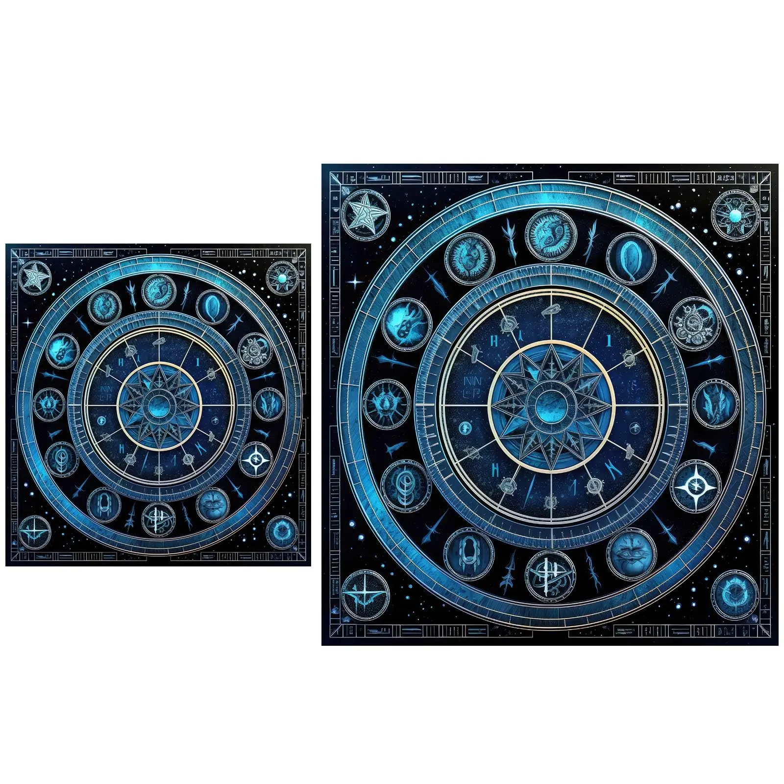 Tarot Tablecloth Game Mat Geometric Divinations Table Cloth Board Game Oracles Card Pad Rune Support Mat Tarot Card Tablecloth