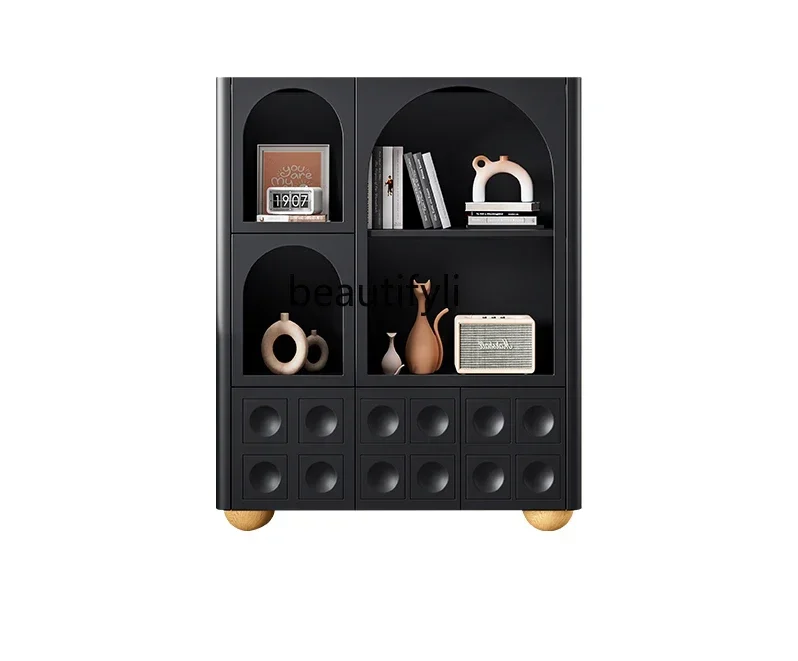

High Cabinet French Sideboard Cabinet Integrated Living Room Solid Wood Modern Minimalist Storage Cabinet furniture
