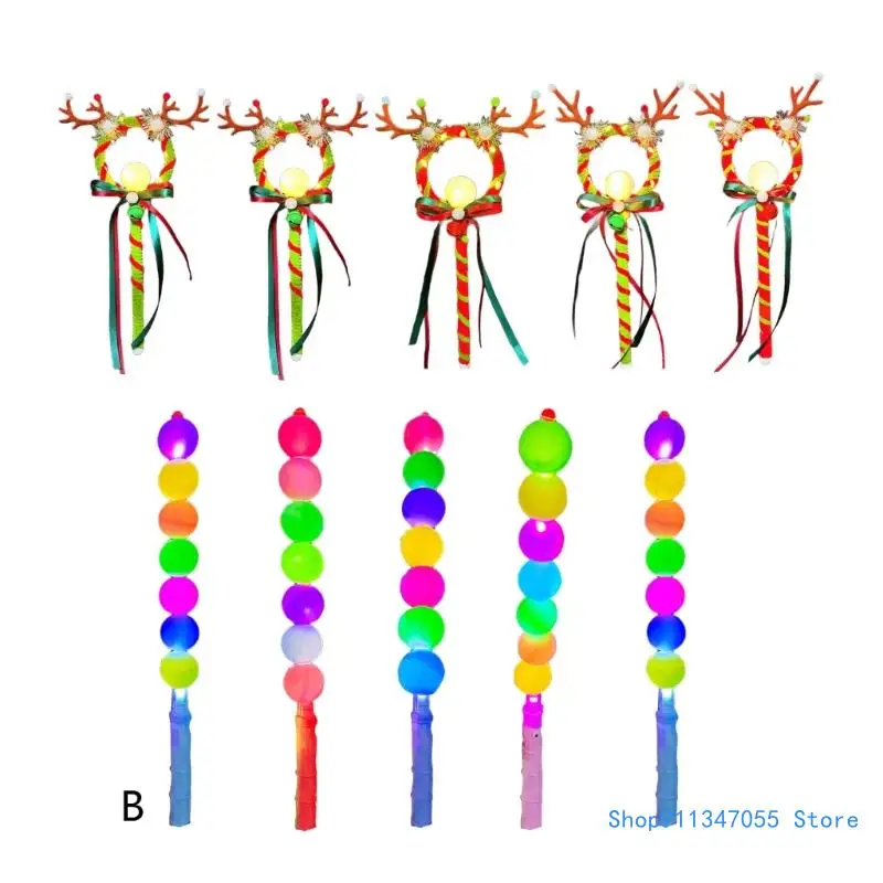 

10/15pcs Christmas Glowing Sticks Colorful Wands For Festival Family Gatherings Drop shipping