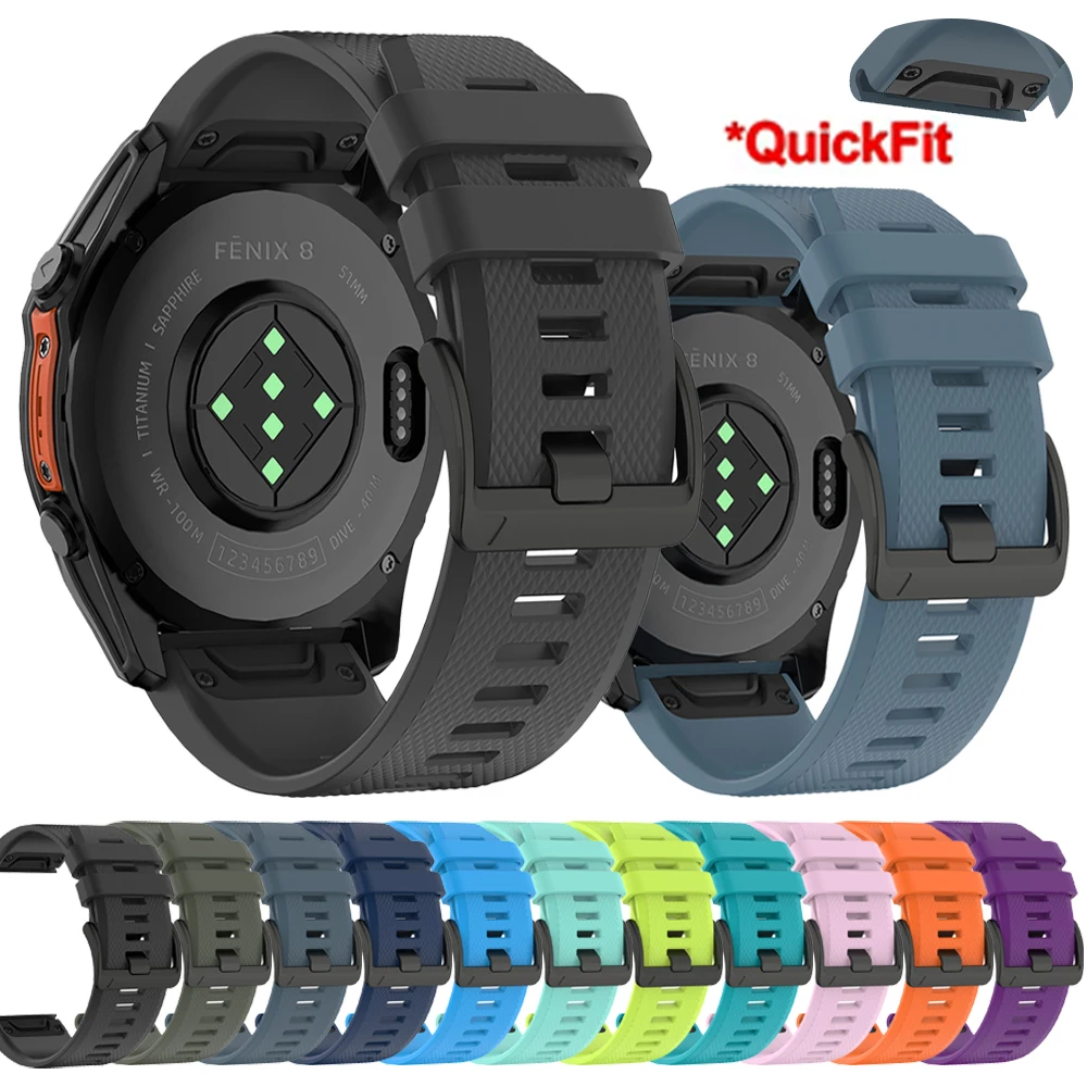 �y�Z�[�����z22mm 26mm �X�|�[�c�V���R���u���X���b�g Garmin Fenix E 8 7 7x 6 6x Pro 5 5x puls �E�H�b�`�o���h Tactix7 Descent Mk3i G2 �N�C�b�N�t�B�b�g�X�g���b�v�Ή�