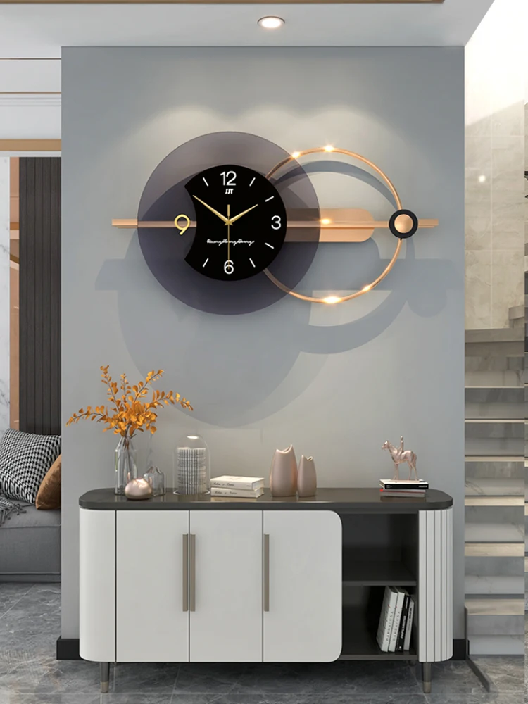 Luxury Metal Wall Clock Modern Large Silent Clocks Wall Home Decor Gold Watches Mechanism Living Room Decoration Gift Ideas