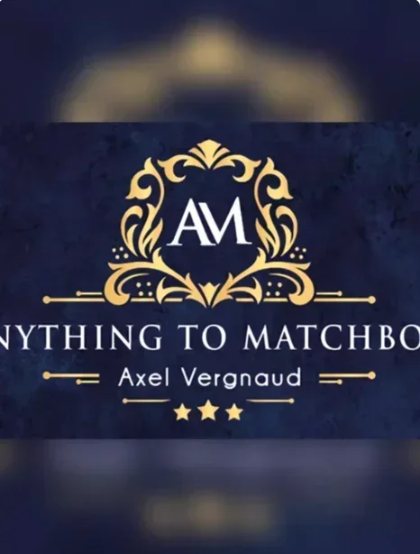 Anything To Matchbox by Axel Vergnaud Gimmicks Close Up Performer Magic Tricks Illusions Magician Mentalism Magic Props Street