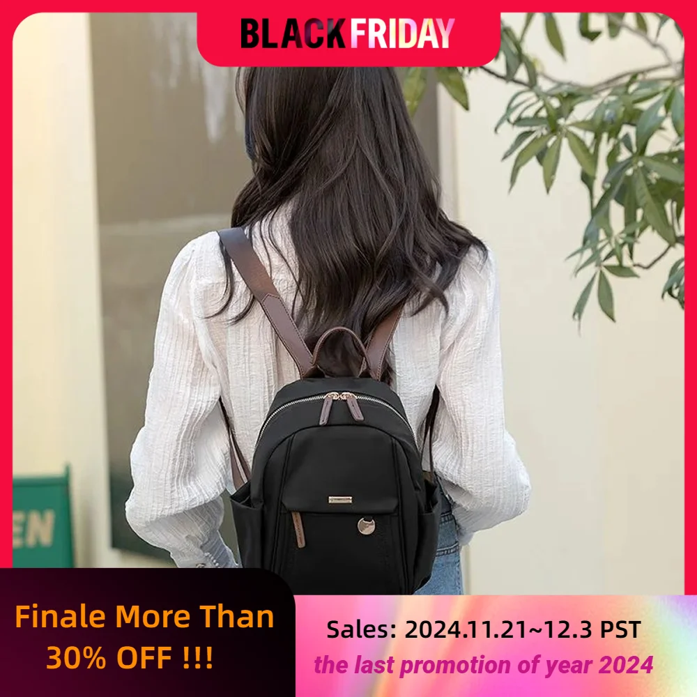 Women Small Backbags Outdoor Carry-on Backpacks Casual Daily Female Bag Durable Oxford Cloth Fashion Back Pack Super Lightweight