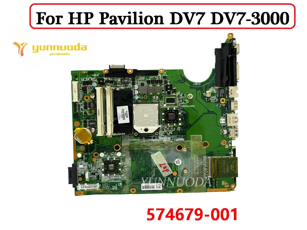 Original For HP Pavilion DV7 DV7-3000  Laptop Motherboard 574679-001 DDR2 100% Tested Free Shipping