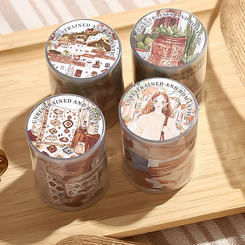 Mr.Paper 200cm/Roll Romantic Boho Series PET Washi Tape Set Vintage Bohemian Scene Decor for Journal Scrapbook DIY - view 4