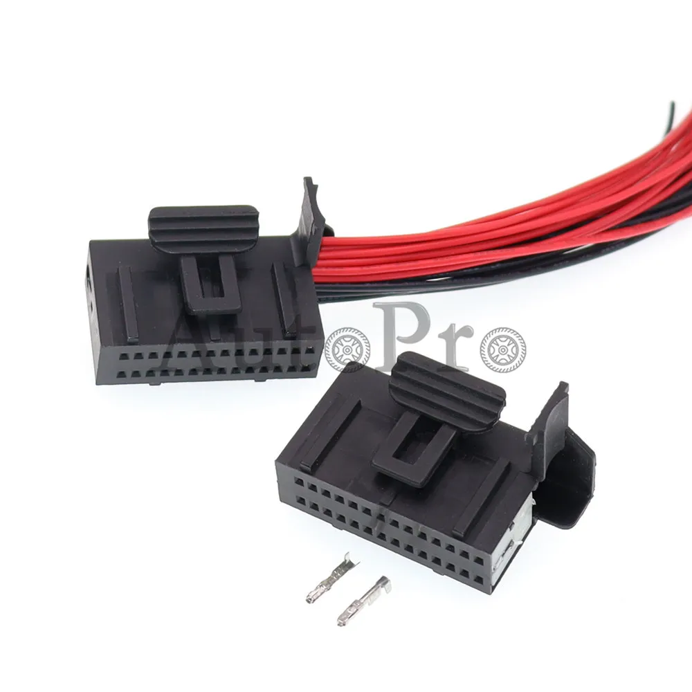 1 Set 28 Hole AC Assembly High Quality Auto Wiring Connector Car Small Current Plastic Housing Electrical Connector