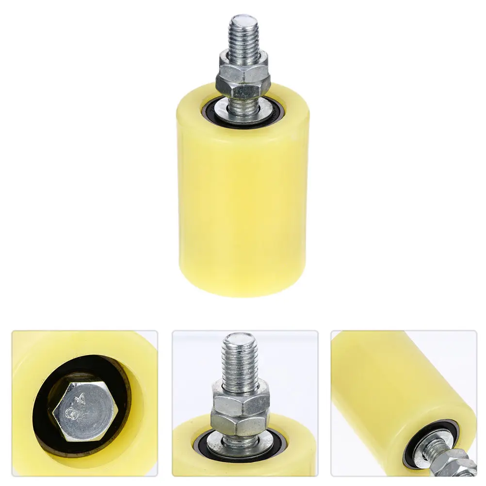 

Комплект из 2 нейлоновых роликов для откатных ворот, усиленные направляющие колеса для дверей, запасные части для откатных ворот и дворовых дверей