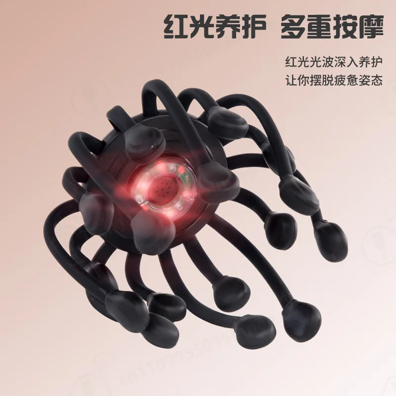 Wireless 16-Claw Bluetooth Scalp Massager Portable Stress Relief Tool