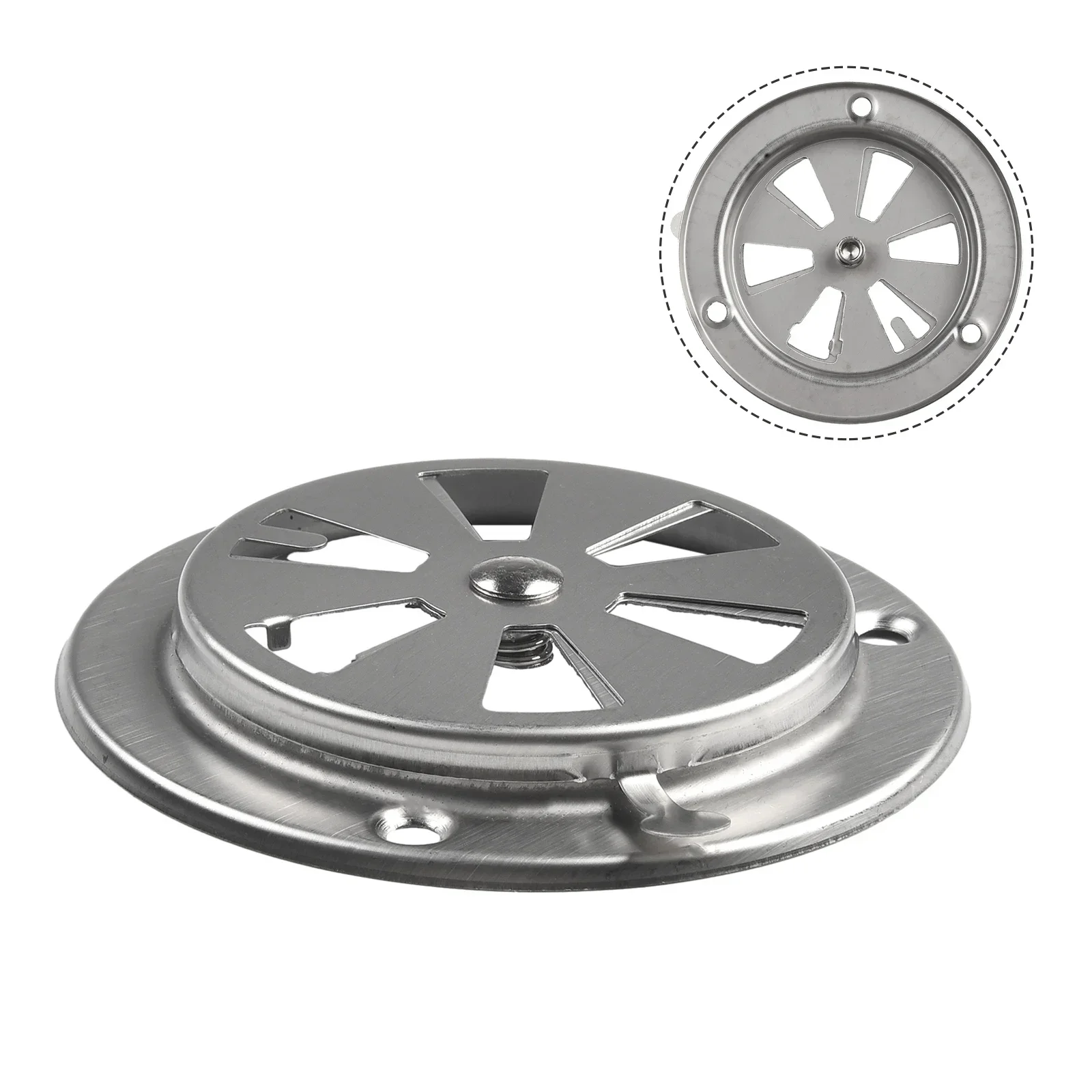 Vent Damper Air Vent Exhaust Replacement Stainless Steel Test Chamber BBQ Damper Vent Stove Air Control Valves