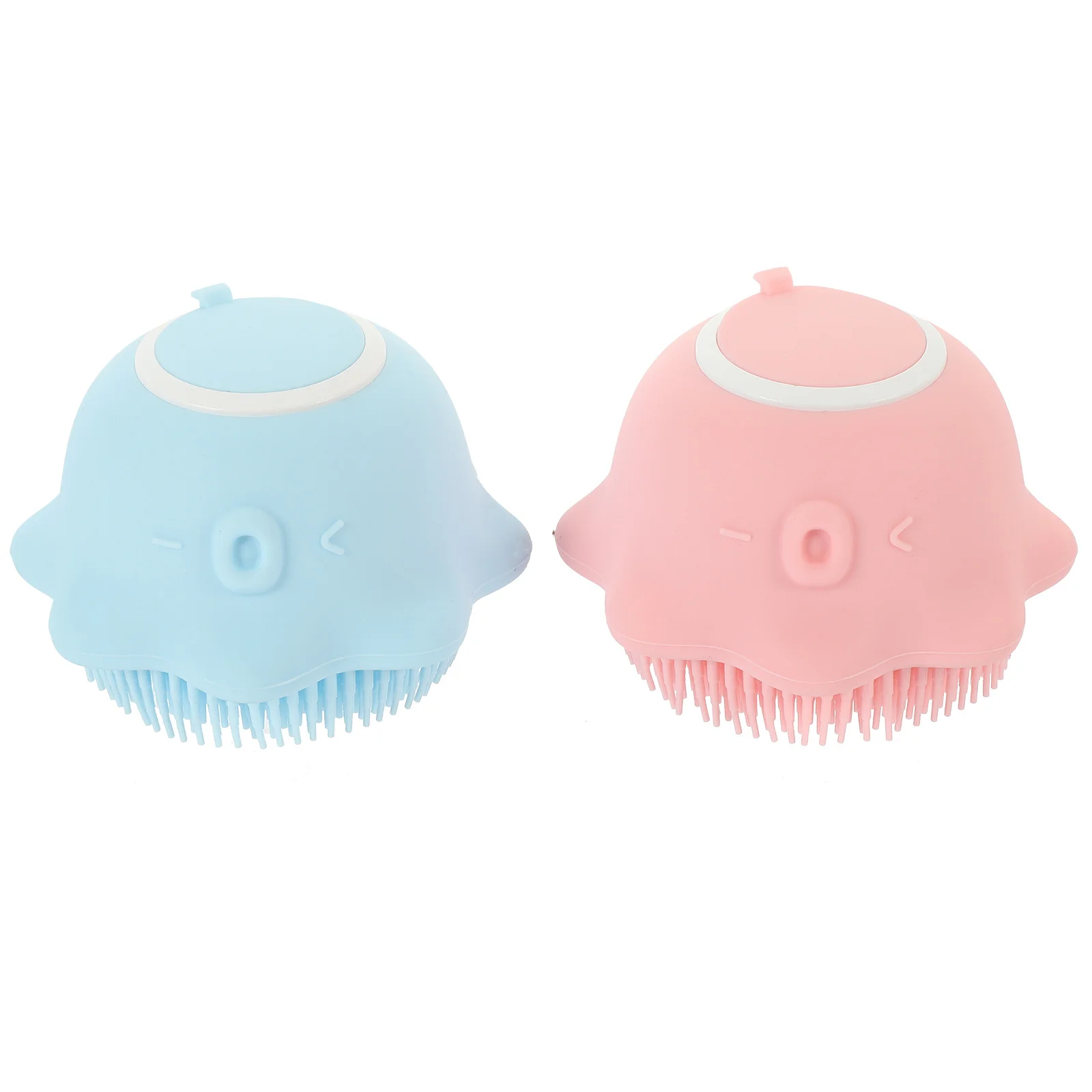 

2Pcs Silicone Bath Brushes Shower Gel Holder Soft Supple Scrubber for Sensitive Skin Adult Bathing Accessories Body Cleaner