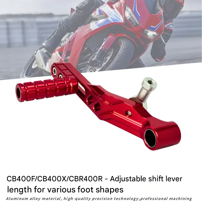 FOR CNC Aluminum Alloy Adjustable Gear Lever for NX400 CB400F 400X Exclusive Design Gear Shift Lever for CBR400R Motorcycle