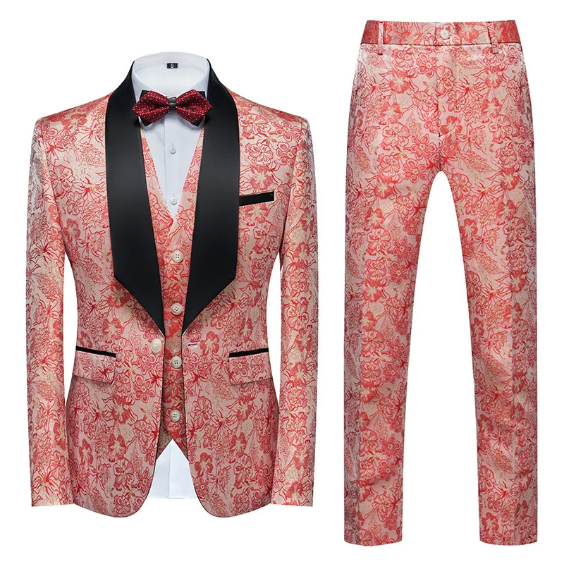 

B415-High-end suits, private customization of groom and best man suits