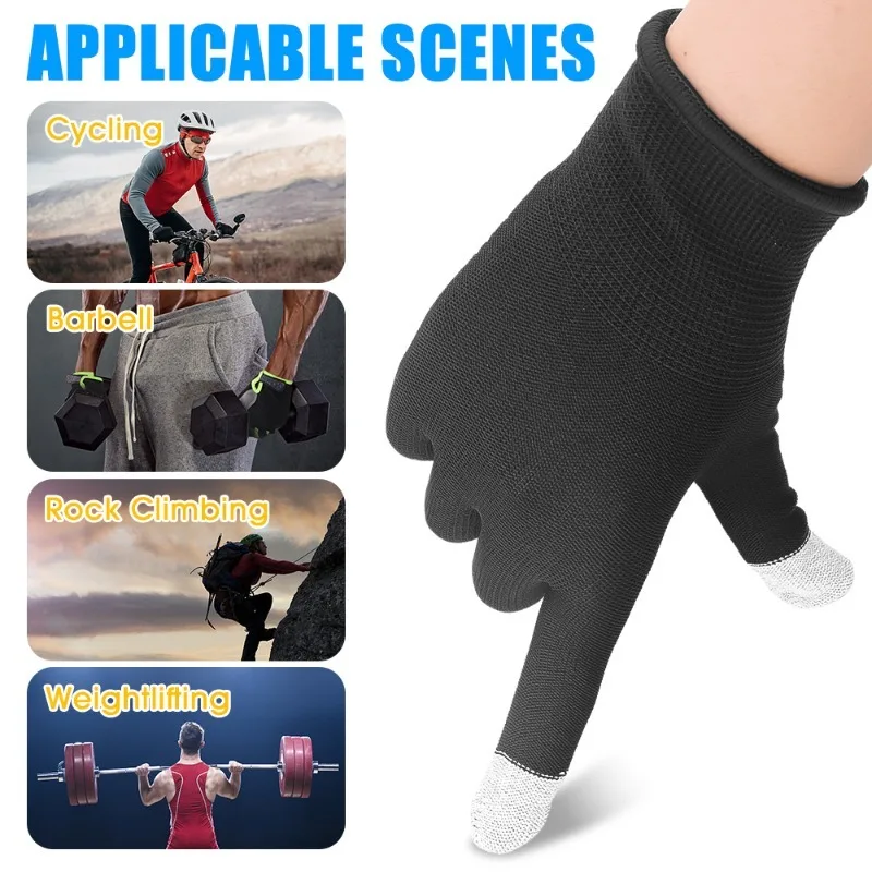 Anti-slip Wear Resistant Nylon Full Finger Gloves Garden Work Gloves for Women Men Anti-UV Outdoor Cycling Gloves Mittens 1 Pair