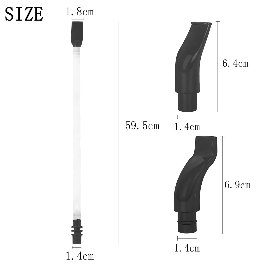 IRIN  ABS Melodica Flexible Tube Currency Stretchable Melodica Tube Mouth Replaceable Resin Pianica Mouthpiece 32/37 Keys ﻿