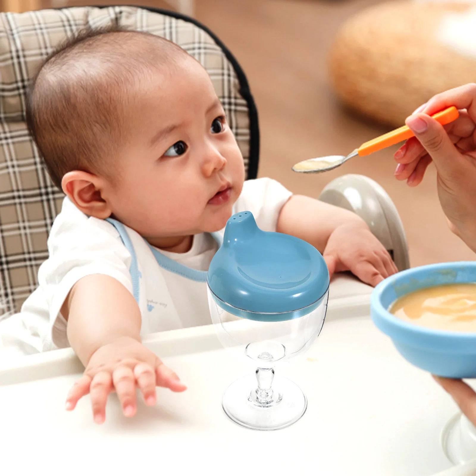 2 Pcs Drop-proof Drinking Cup Training Sippy Baby Glasses Cups Toddler Child Trainers Goblet Learning