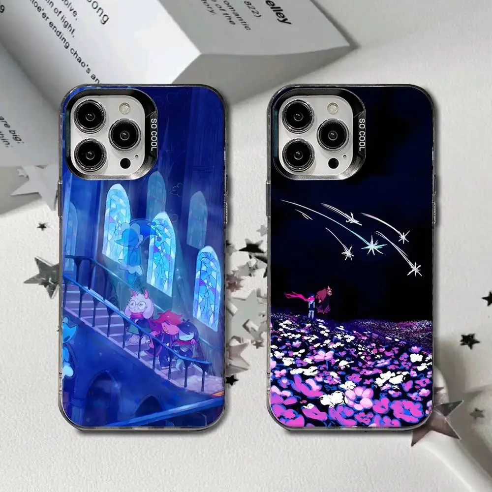Coque de téléphone Game d-deltarune Kris Ralsei, pour iPhone 17,16,15,14,13,12,11,X,8,7,Pro,Max,Plus,SE4,Air,Mini coque mate et Durable