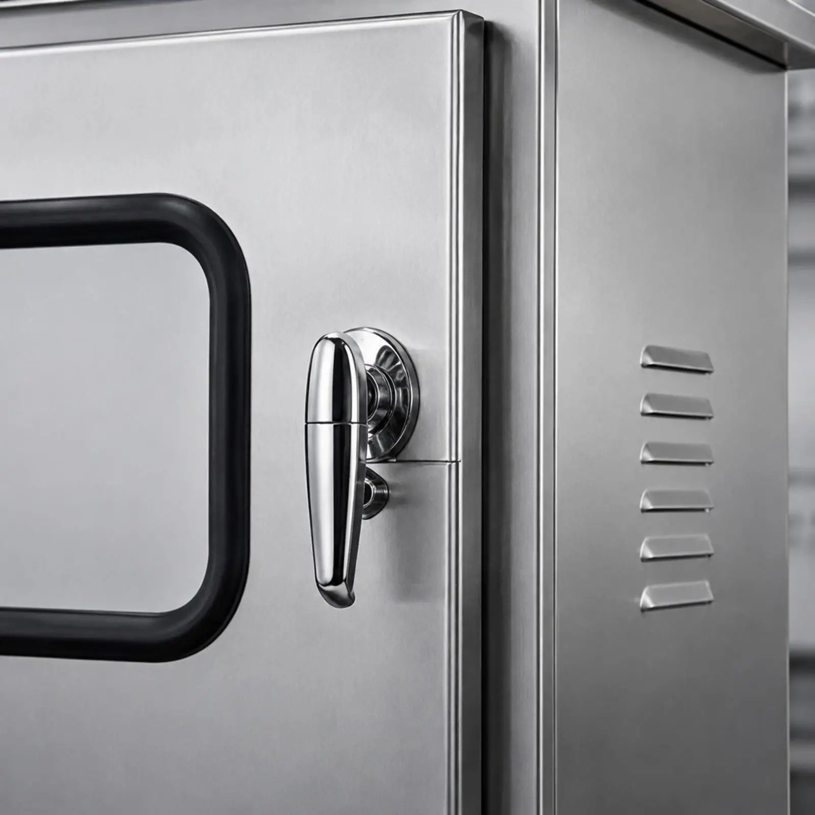 Stainless Steel Electrical Control Enclosure Ventilated Single-Door Electrical Enclosure with Viewing Window Weatherproof for