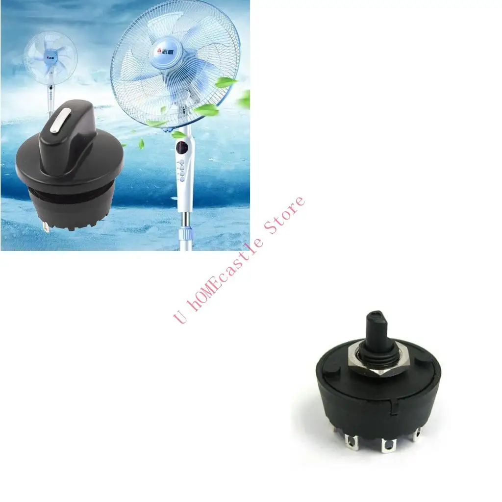 

63HF 4-позиционные 3-скоростные нагреватели вентилятора Speed ​​Selectors Селекторы вентилятора вращающиеся переключатели с